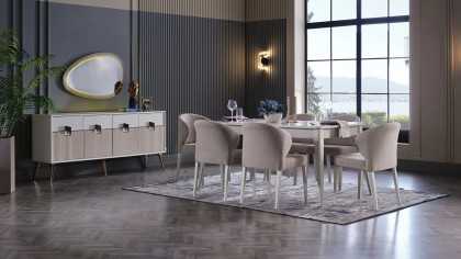 Set Dining Room cu masa extensibila Napoli Seturi Dining Room