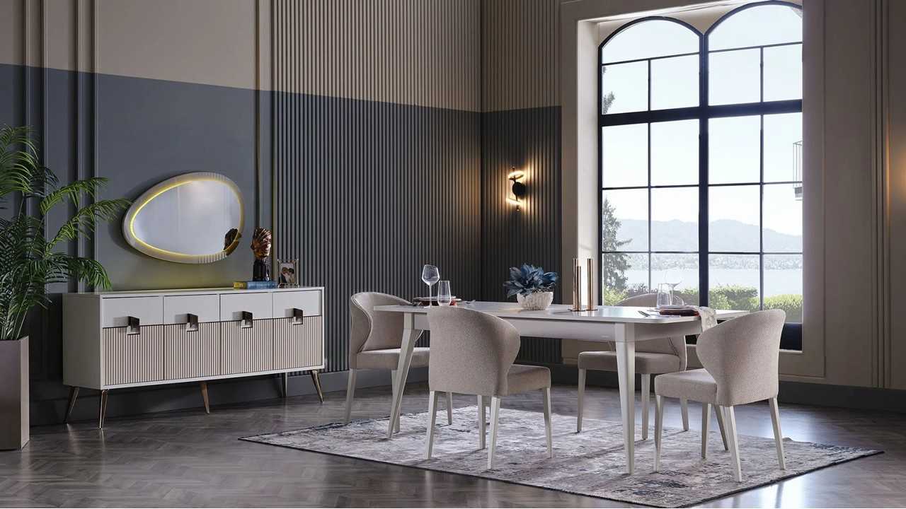 Set Dining Room cu masa extensibila Napoli Seturi Dining Room