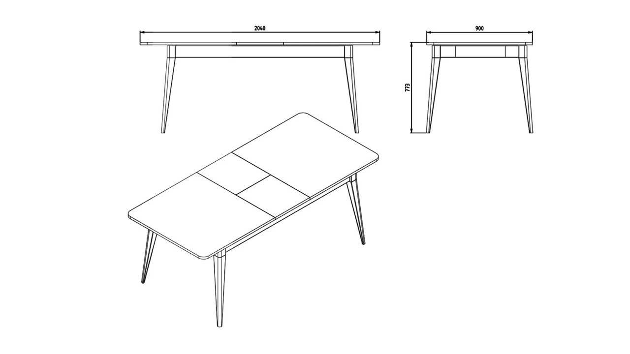 Set Dining Room cu masa extensibila Napoli Seturi Dining Room