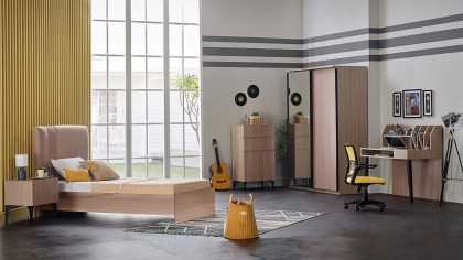 Set mobilier Tineret cu Birou standard Arles Set Mobilier Tineret