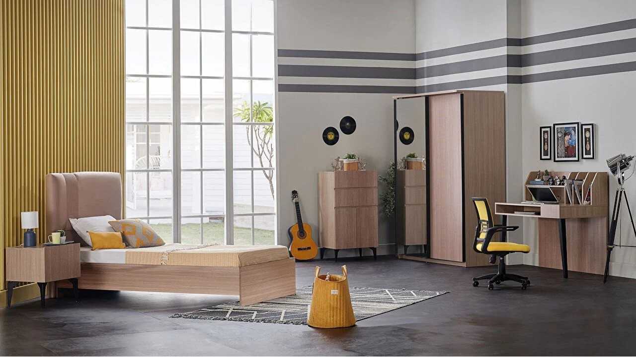 Set mobilier Tineret cu Birou standard Arles Set Mobilier Tineret