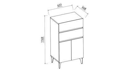 Set mobilier Tineret cu Birou standard Arles Set Mobilier Tineret
