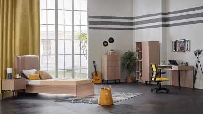 Set mobilier Tineret cu Birou standard Arles Set Mobilier Tineret