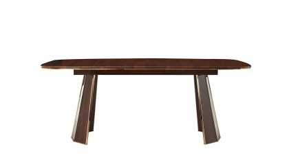 Set Dining Room cu masa extensibila Plaza, culoare Nuc Seturi Dining Room SHOWROOMPLAZADININGCEVIZ