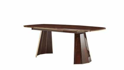Set Dining Room cu masa extensibila Plaza, culoare Nuc Seturi Dining Room SHOWROOMPLAZADININGCEVIZ