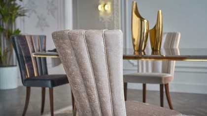 Set Dining Room cu masa extensibila Plaza, culoare Nuc Seturi Dining Room SHOWROOMPLAZADININGCEVIZ