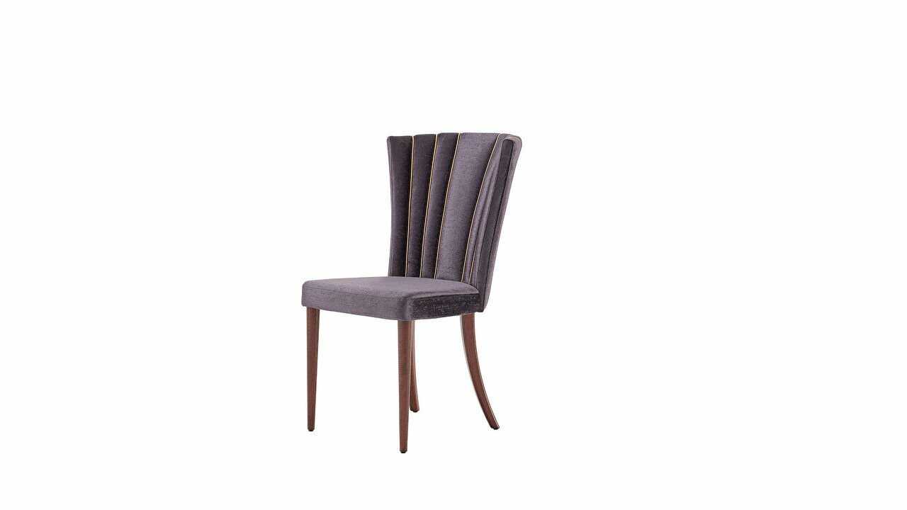 Set Dining Room cu masa extensibila Plaza, culoare Nuc Seturi Dining Room SHOWROOMPLAZADININGCEVIZ