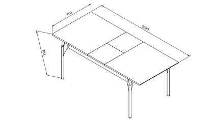 Set Dining Room Lucida cu Masa Extensibila BELLONA Seturi Dining Room