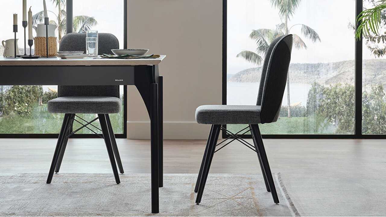 Set Dining Room Lucida cu Masa Extensibila BELLONA Seturi Dining Room