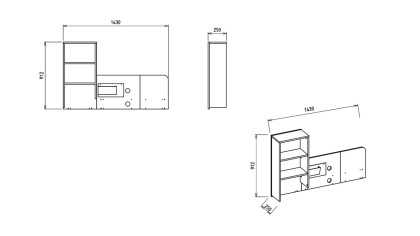 Modul suspendat Birou Tineret Mona BELLONA Birou 22MOO3205XHXI