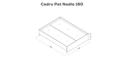 Pat cu somiera fixa Nadia BELLONA Pat Dormitor