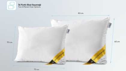 Perna Microfibra Whiteline 60 x 80 cm - Alb DOQU Perne si Pilote 2Q9YSTWHTEA660000