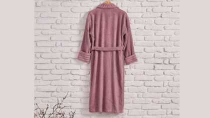 Halat de baie Ivory L/XL - 130 - Roz DOQU Prosoape si Halate 2Q9BRNIVRYB360005