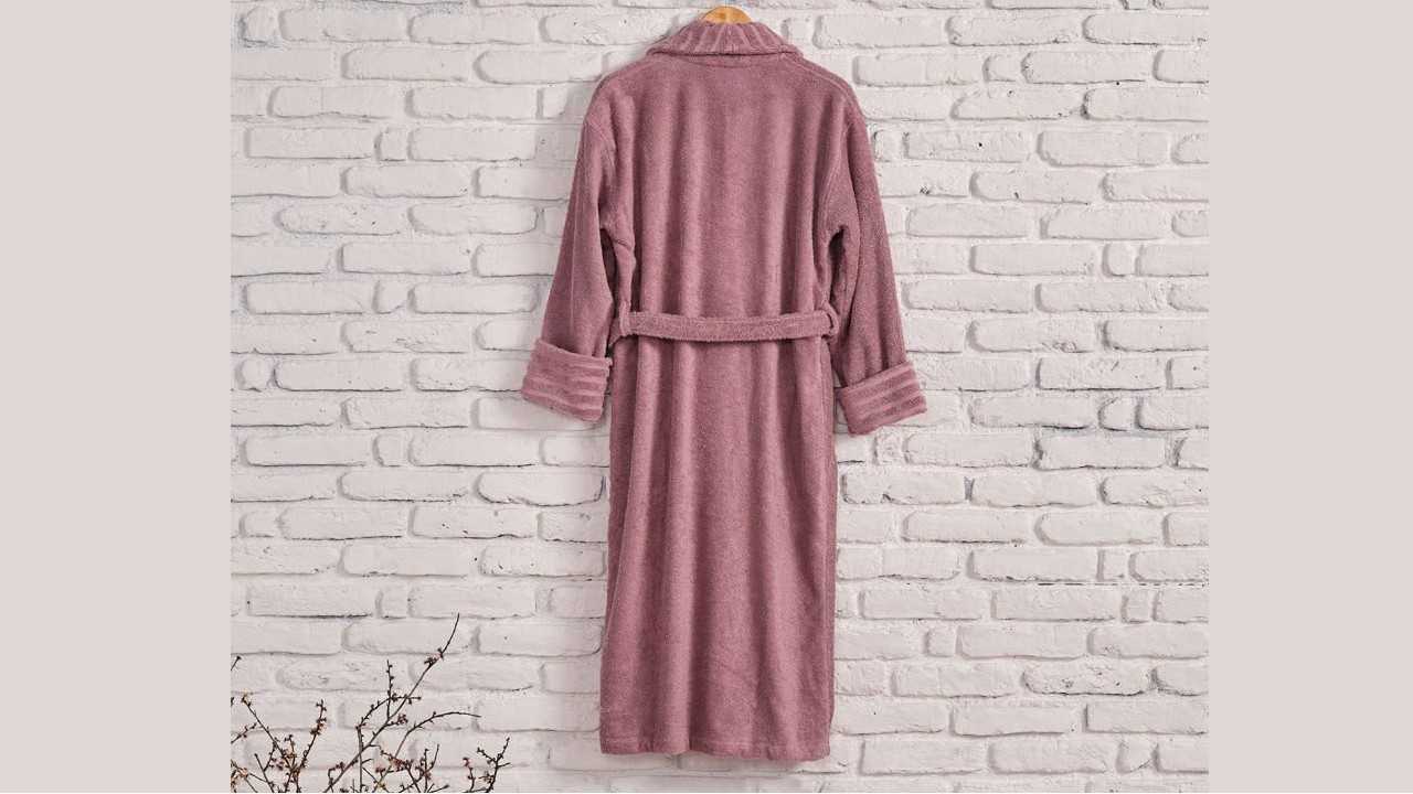 Halat de baie Ivory L/XL - 130 - Roz DOQU Prosoape si Halate 2Q9BRNIVRYB360005