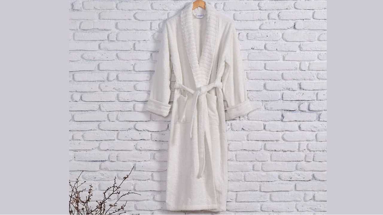 Halat de baie Ivory L/XL - 130 - Alb DOQU Prosoape si Halate 2Q9BRNIVRYB360003