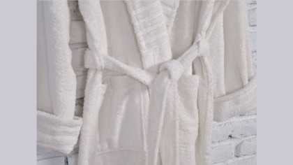 Halat de baie Ivory L/XL - 130 - Alb DOQU Prosoape si Halate 2Q9BRNIVRYB360003