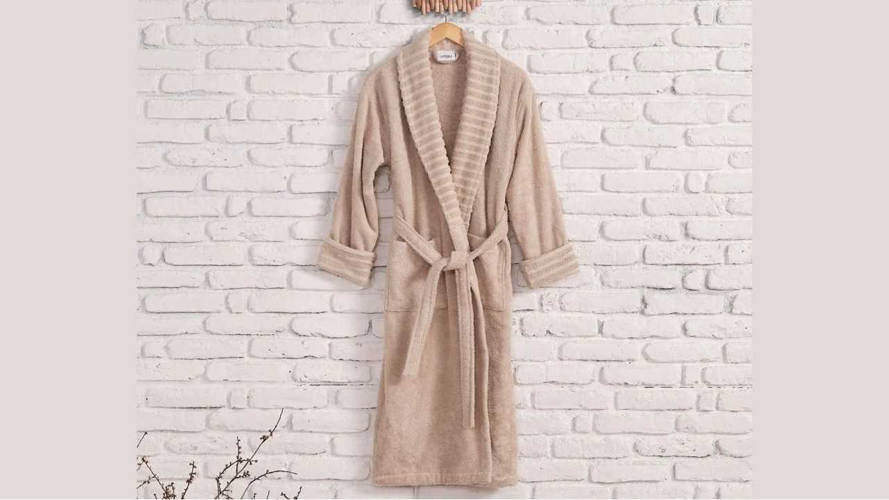 Halat de baie Ivory L/XL - 130 - Bej DOQU Prosoape si Halate 2Q9BRNIVRYB360002