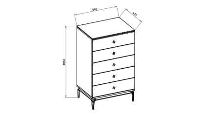 Comoda cu sertare Estella BELLONA Comoda cu sertare 22ETE2101YXZ3