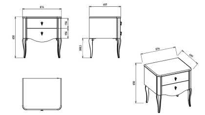 Set Dormitor Victor, Sifonier 5 usi, Pat 160x200, culoare Fildes, Finisaj Auriu Set Dormitor VICDORM5USI160200