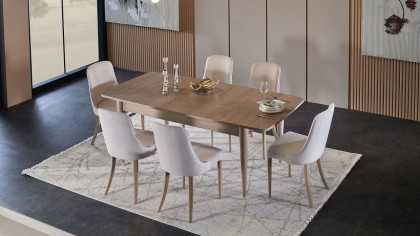 Set Dining Room cu Masa Extensibila Montella Seturi Dining Room