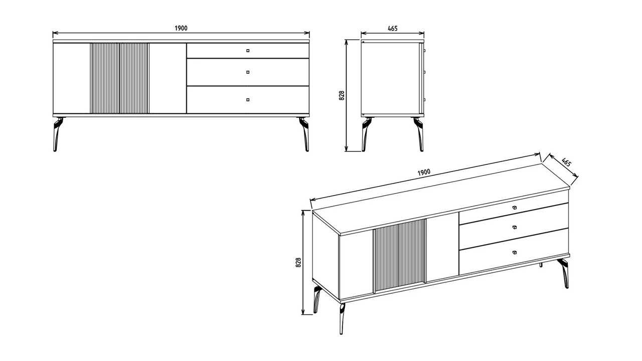 Set Dining Room cu Masa Fixa Montella Seturi Masa cu Scaune
