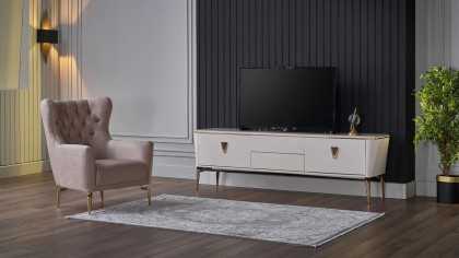 Comoda TV Plaza, culoare Fildes BELLONA Comoda TV 22PZA3001FSFS