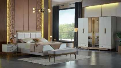 Set Dormitor Montella cu Tablie L Set Dormitor
