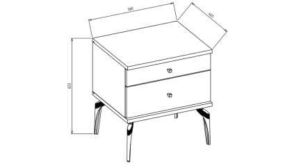 Set Dormitor Montella cu Tablie XL Set Dormitor