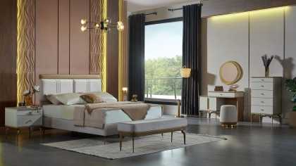 Set Dormitor Montella cu Tablie XL Set Dormitor