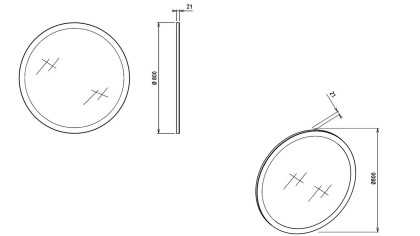 Oglinda alternativa Bufet Mona BELLONA Oglinda Bufet 22MOO2426XHXH