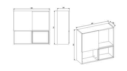 Modul Suspendat Comoda TV Orleon BELLONA Magazin 22OLN30053XFM