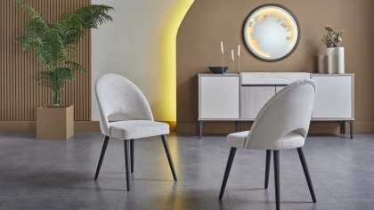 Scaun Mona 6360, Bej, Pachet 2 bucati BELLONA Scaun 23MOO63600230001