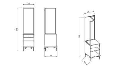 Cuier Tineret Mona BELLONA Mobilier tineret si bebe 22MOO2606XHXI