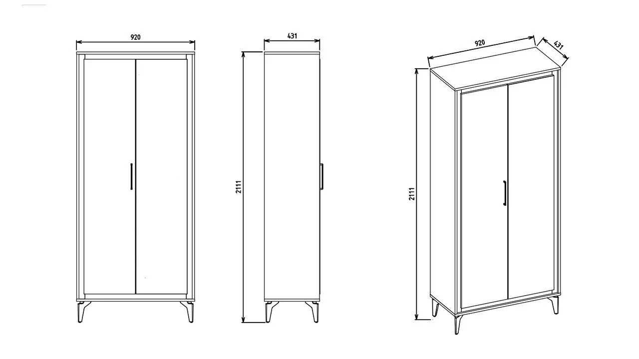 Cuier Modul 2 usi Monaco BELLONA Fara Categorie 22MNO2600A19G