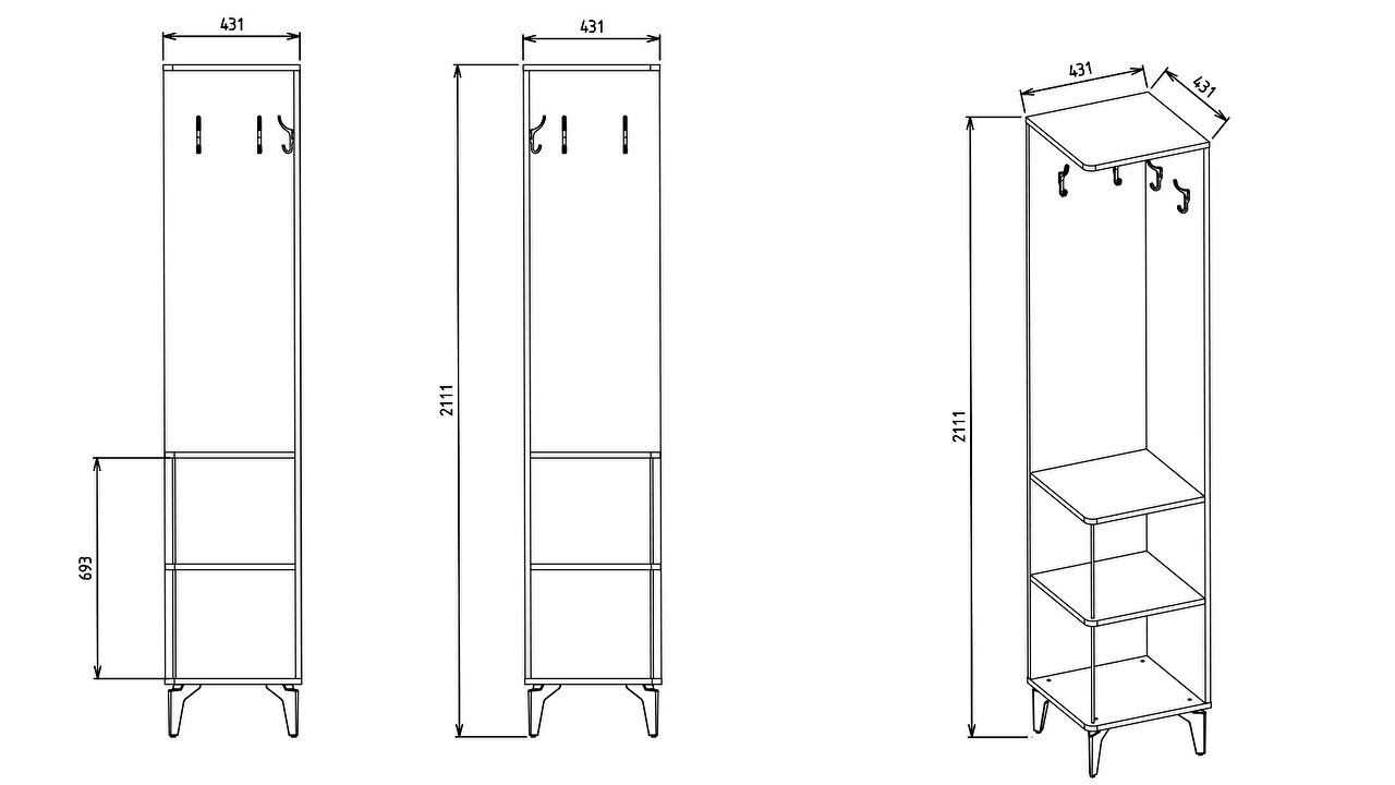 Cuier Modul Monaco BELLONA Fara Categorie 22MNO2602A19G