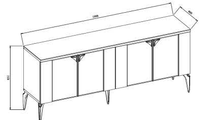 Bufet Leny BELLONA Bufet 22LEY2550FDXZ