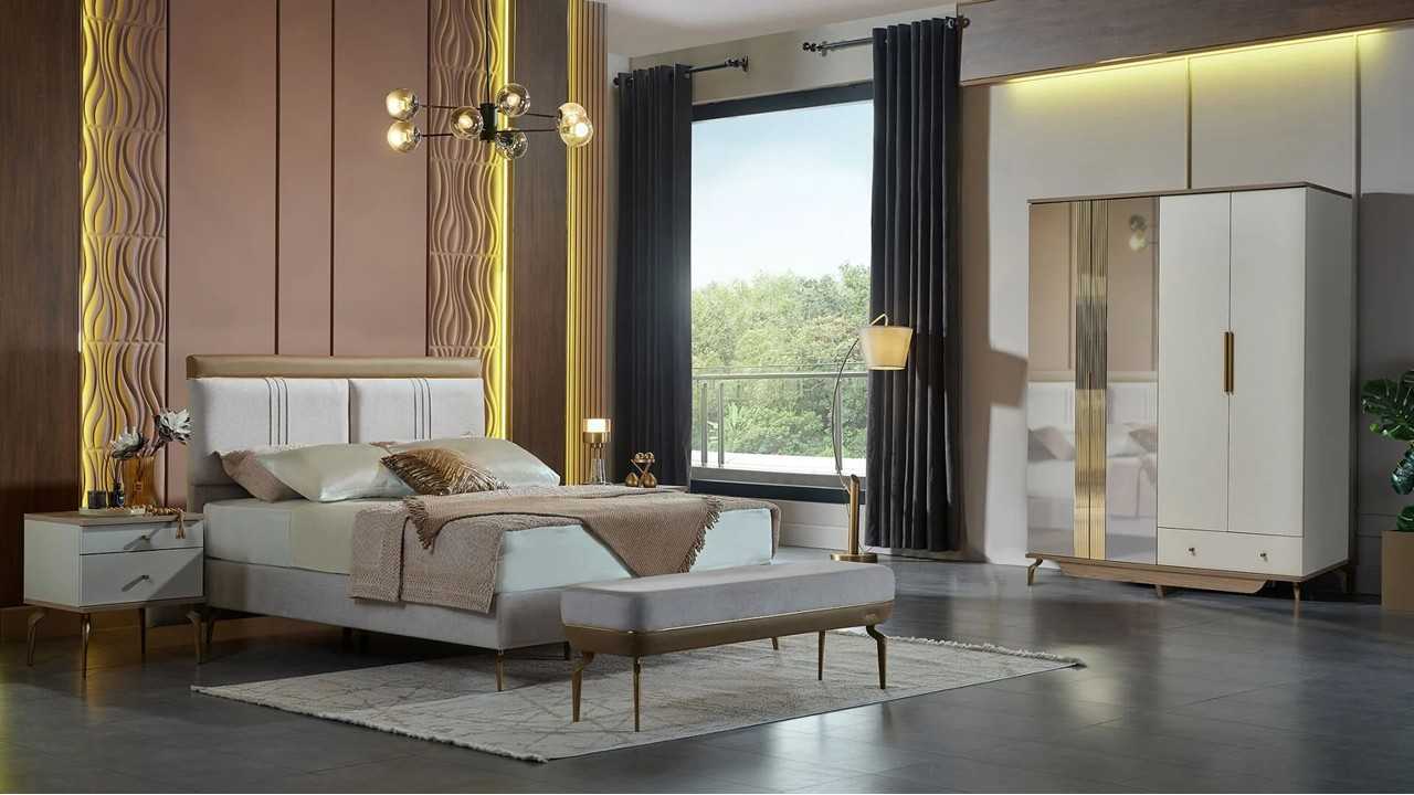 Set Dormitor Montella cu Tablie XL Set Dormitor