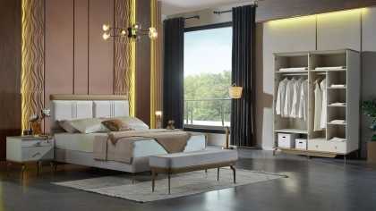 Set Dormitor Montella cu Tablie XL Set Dormitor