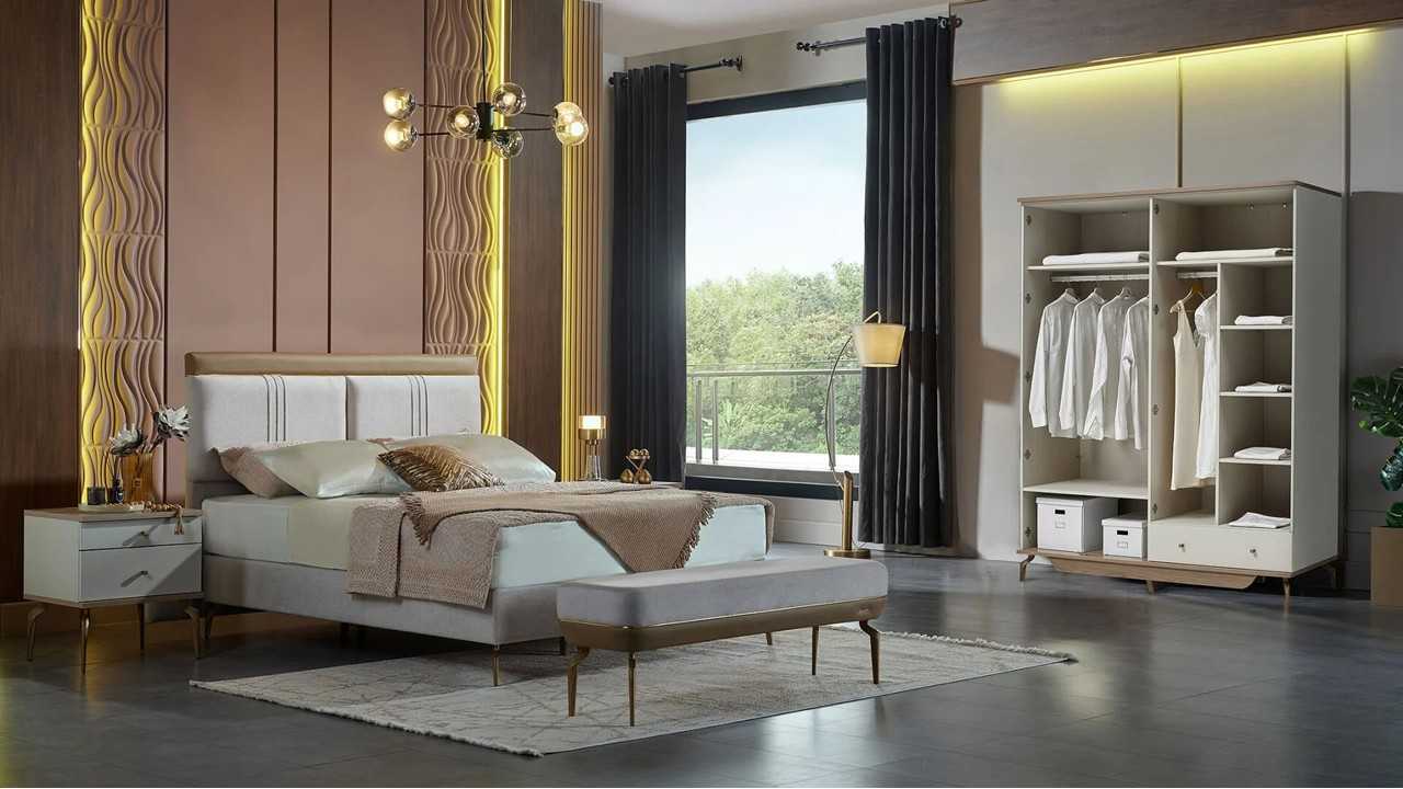 Set Dormitor Montella cu Tablie XL Set Dormitor