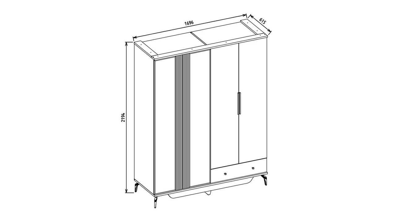 Set Dormitor Montella cu Tablie L Set Dormitor