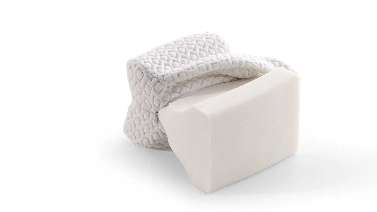 Pernă pentru genunchi 26 x 21 x 16,5 cm - Albă DOQU Perne si Pilote 2Q9YSTDIZAB340001