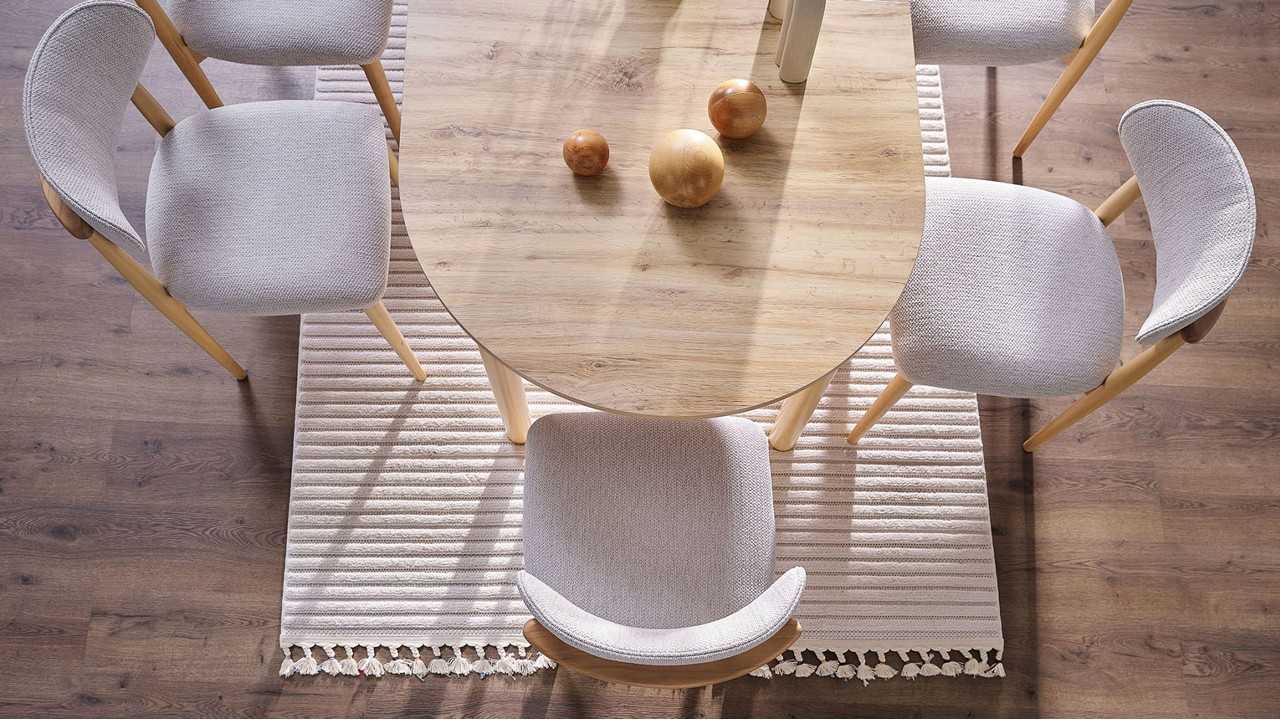 Masa Extensibila cu 6 Scaune Boheems Seturi Masa cu Scaune