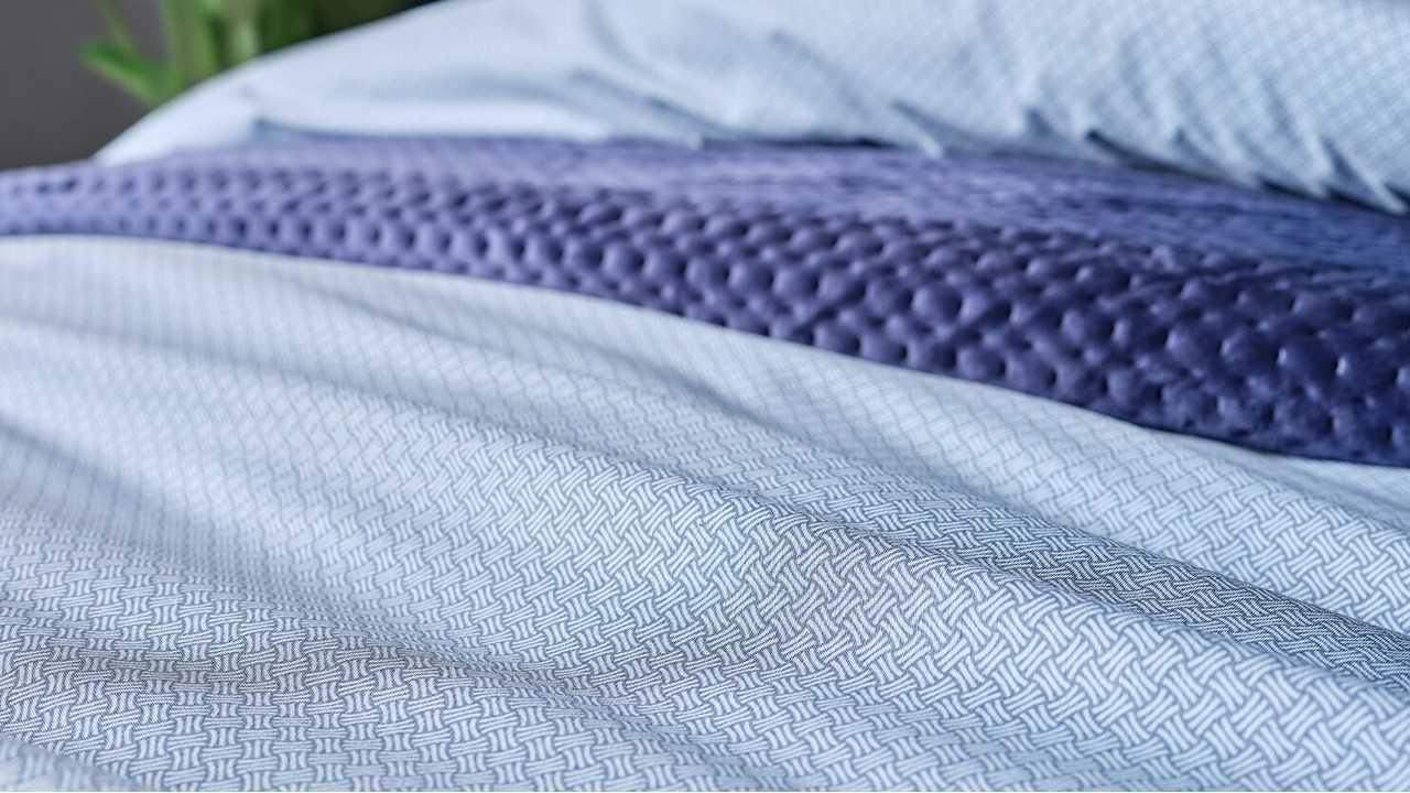 Set Lenjerie de pat Pure Touch Double, Albastru DOQU Lenjerie de pat