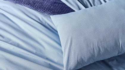 Set Lenjerie de pat Pure Touch Double, Albastru DOQU Lenjerie de pat