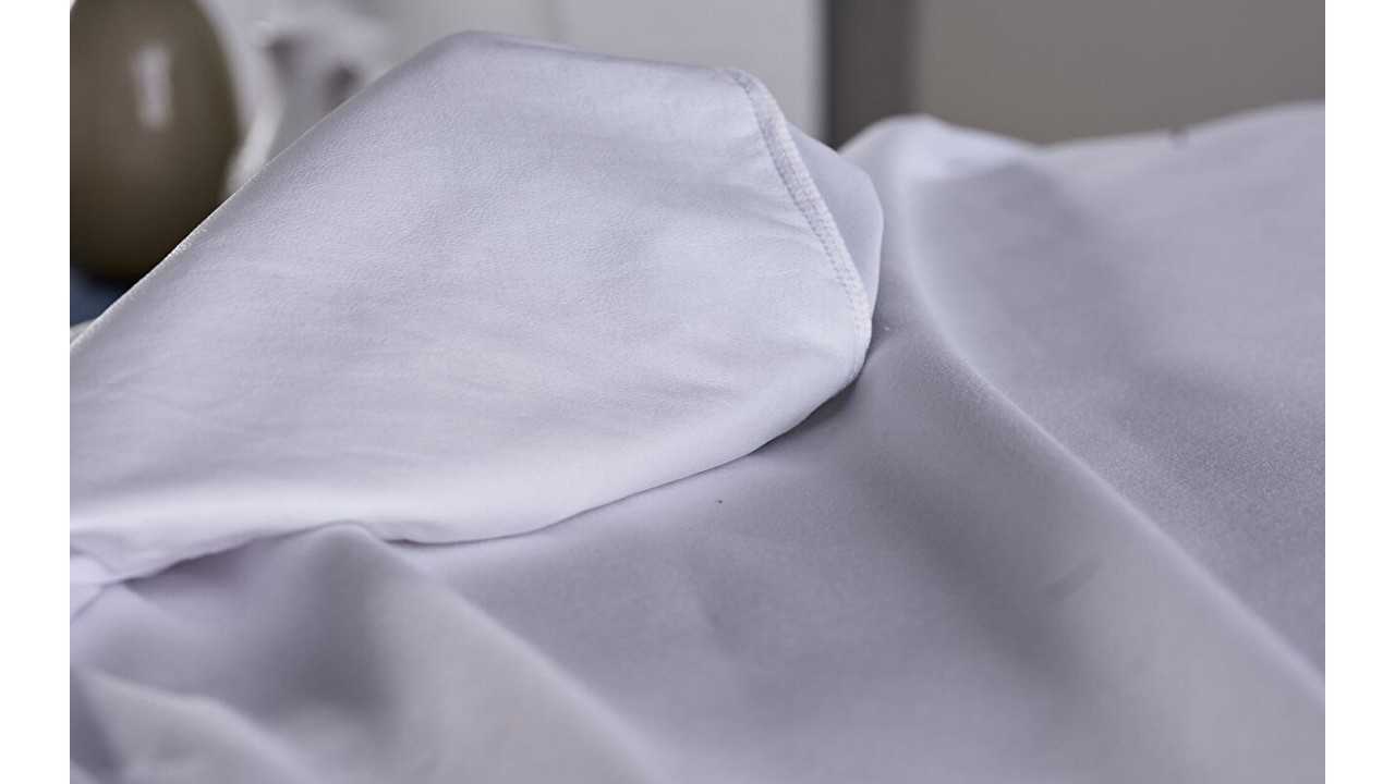 Husa Perla Alez Bumbac Fitted Impermeabila, 120X200cm, Alb DOQU Husa Alez