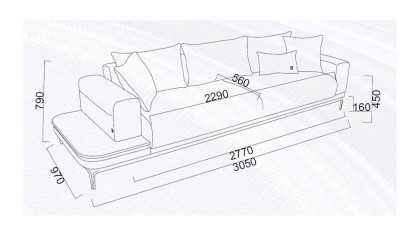 Canapea Extensibila 4 locuri cu Masuta integrata dreapta Estella BELLONA Canapele 20ETE4R00400001