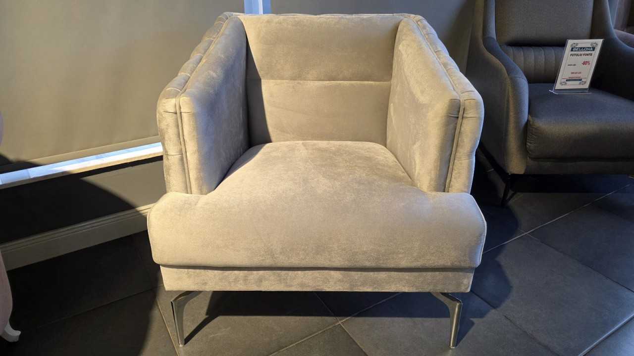 Fotoliu Montego, Gri, Culoare picior Crom, Promo BELLONA Fotolii - Fotolii TV SHOWROOM20MTE1A00200013 Fotoliu Montego, Gri, Culoare picior Crom, Promo BELLONA Fotolii - Fotolii TV SHOWROOM20MTE1A00200013