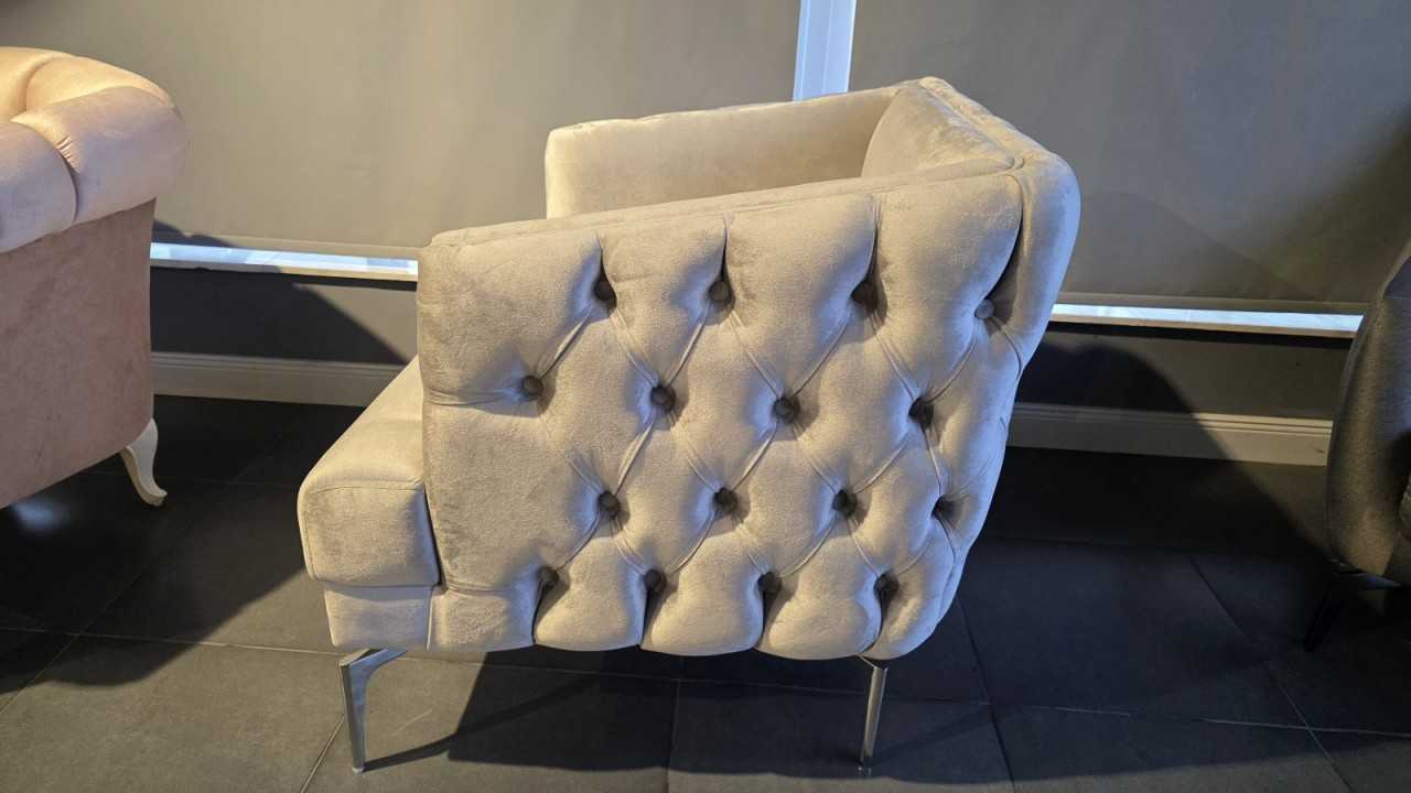 Fotoliu Montego, Gri, Culoare picior Crom, Promo BELLONA Fotolii - Fotolii TV SHOWROOM20MTE1A00200013