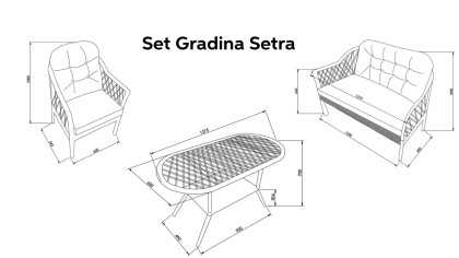 Fotoliu Gradina Setra BELLONA Scaun 29SET99500000
