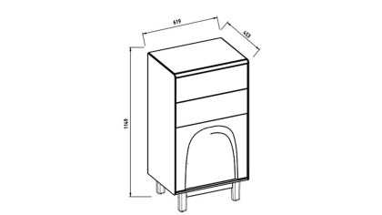 Comoda cu sertare Claris BELLONA Comoda cu sertare 22CRI2101RUGV